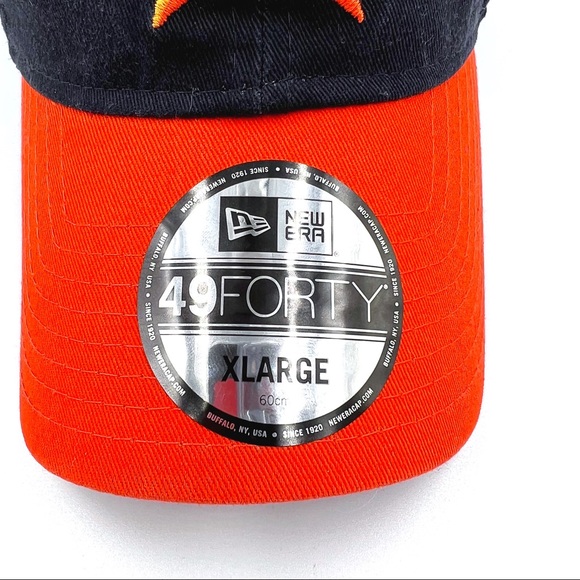 New Unisex New Era 49 Forty Core Fit MLB Houston Astros Road Hat Size XLarge - Picture 3 of 13